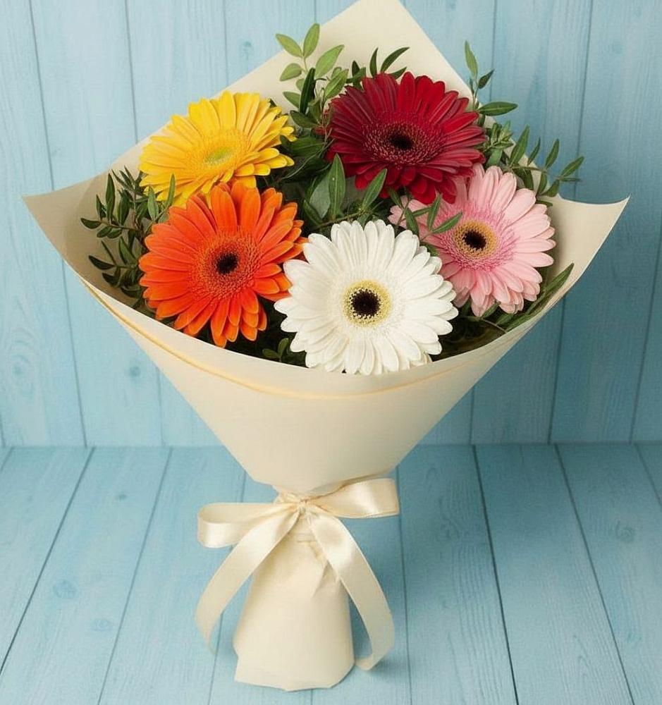 Букет цветов из: Герберы в Биорках