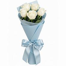 Букет 5 Белых роз Проуд #REPLACE_PRED# Биорках