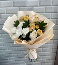 Букет цветов из:  Розы и Хризантемы в Биорках
