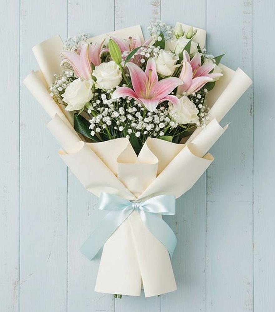 Букет цветов из: Лилии в Биорках