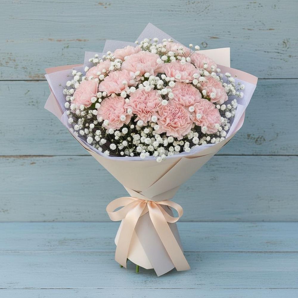 Букет цветов из: Гвоздики в Биорках