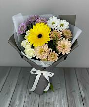 Букет цветов из:  Розы, Герберы и Хризантемы #REPLACE_PRED# Биорках