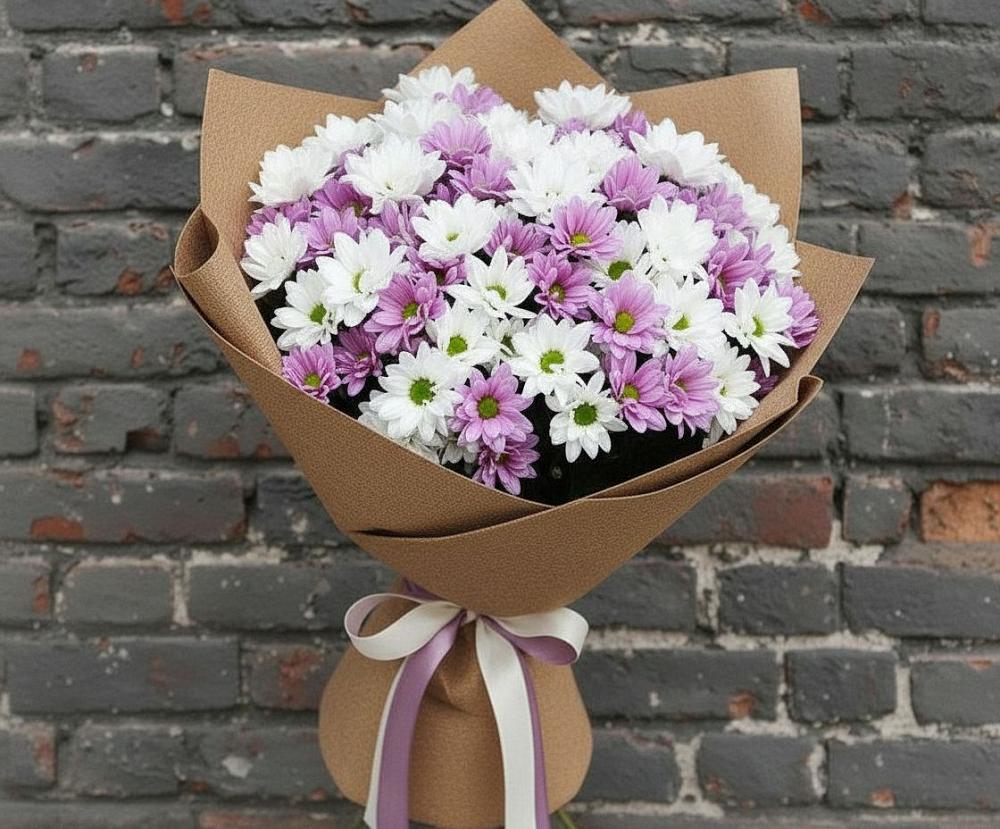 Букет цветов из: Хризантемы в Биорках