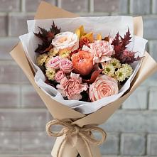 Букет цветов из:  Гвоздики, Хризантемы и Розы в Биорках