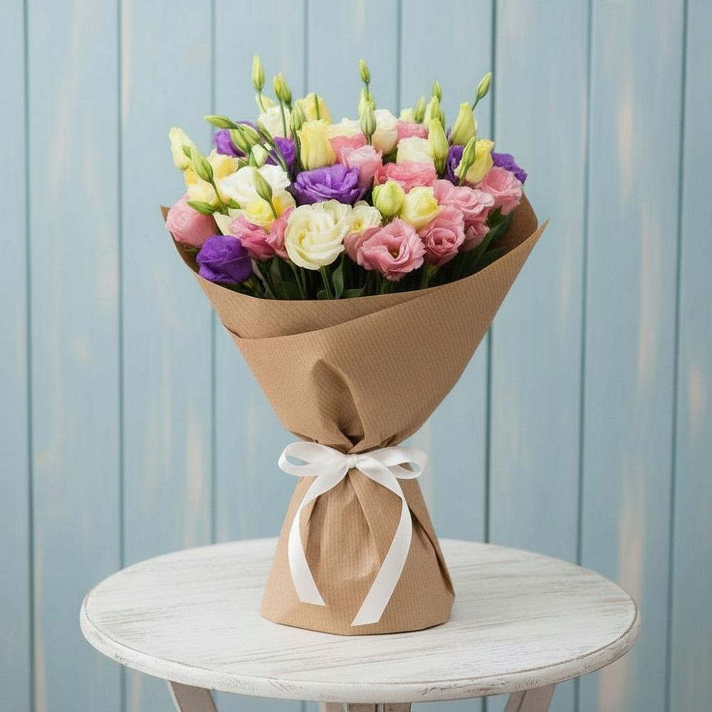 Букет цветов из: Лизиантусы в Биорках