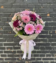 Букет цветов из:  Герберы и Хризантемы #REPLACE_PRED# Биорках