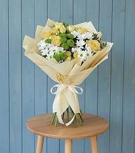 Букет цветов из:  Хризантемы и Розы #REPLACE_PRED# Биорках