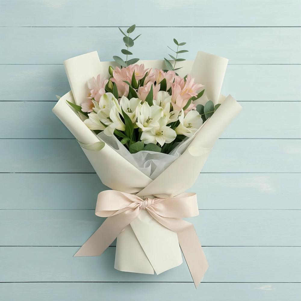 Букет цветов из: Альстромерии в Биорках