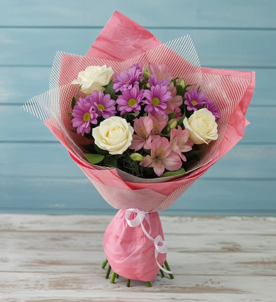 Букет цветов из: Герберы в Биорках