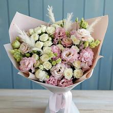 Букет цветов из:  Альстромерии и Розы #REPLACE_PRED# Биорках
